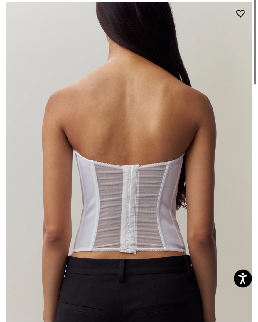 トップス Cross chain & ribbon corset Cross chain & ribbon corset（チューブトップ）｜AVENCHUMU