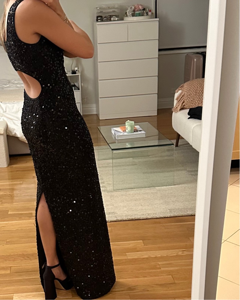 SIMKHAI Black Beaded gown by simkhai - Pickle