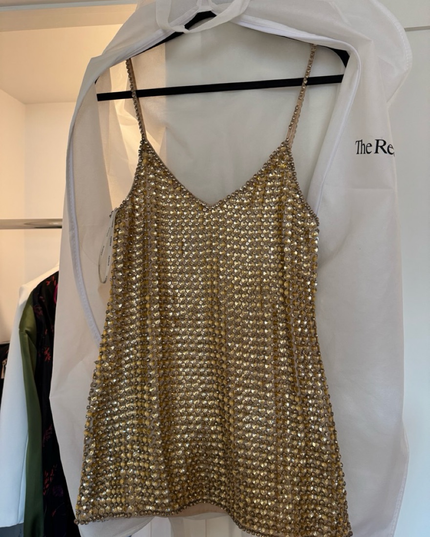retrofete gold mini dress Allison Sequin Dress – Retrofete main image 0