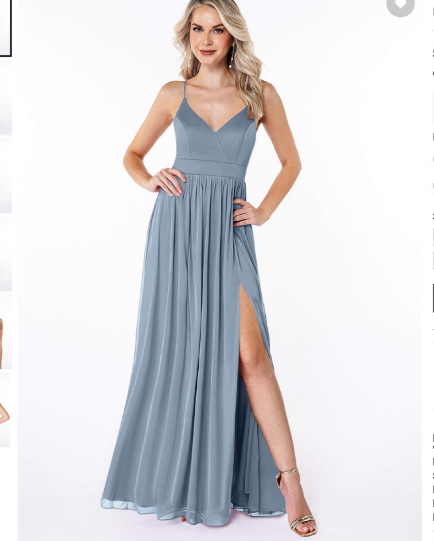 Azazie Kiri Dusty Blue Bridesmaid Dress by Azazie - Pickle