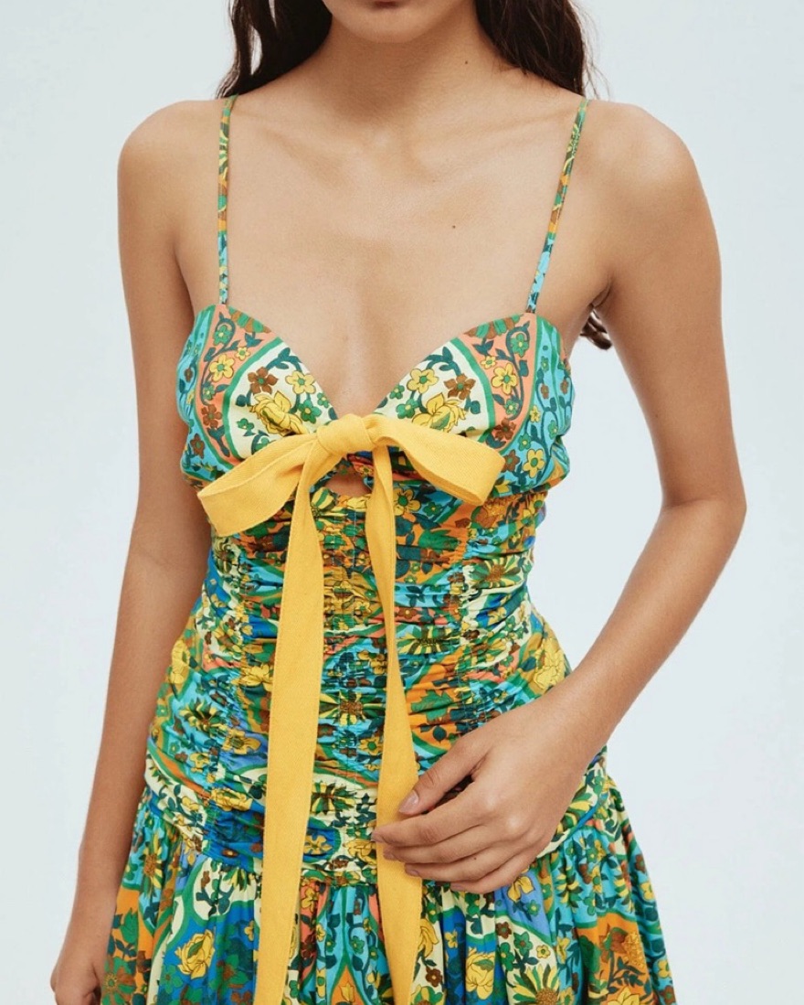 alemais clam shell embroidered dress ALEMAIS~ Hazel embroidered midi dress