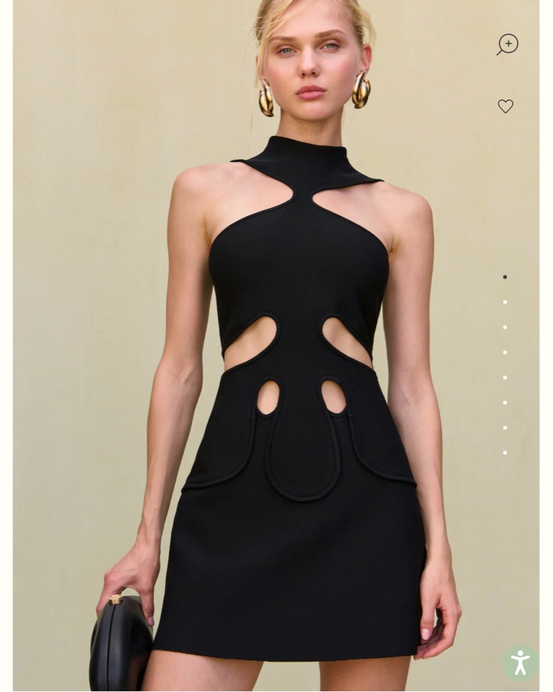 lillie knit dress Cult Gaia Lillie Knit Dress in Black