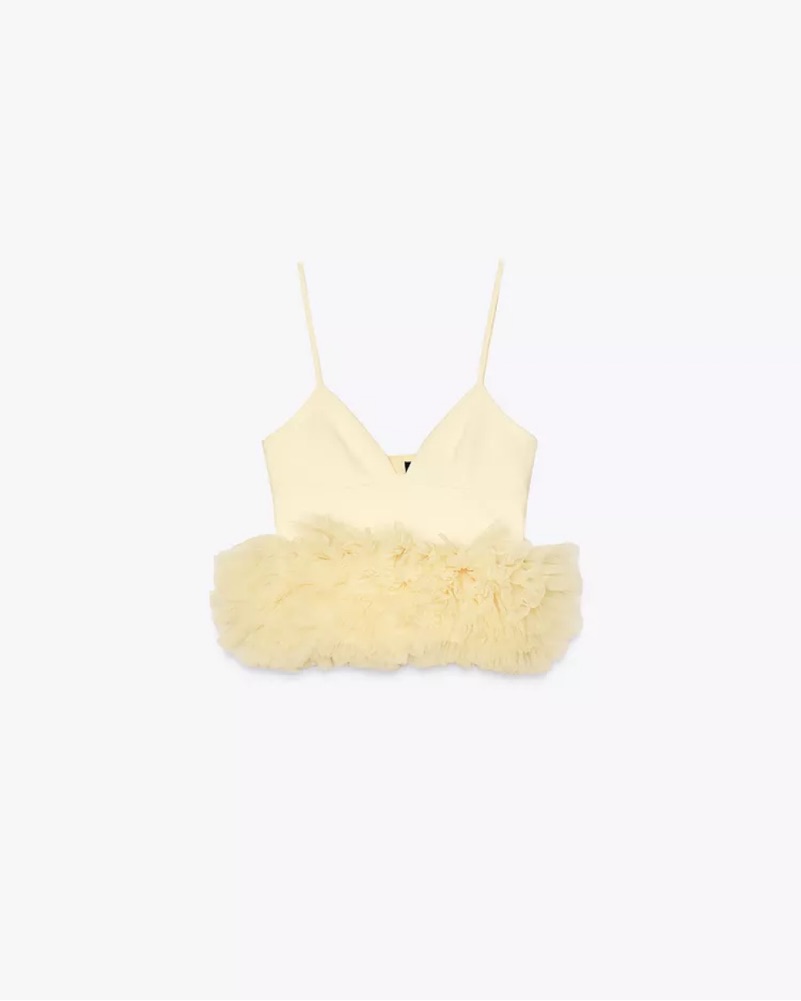 POPPYあさぎーにょPEPLUM TULLE BUSTIER (YELLOW) PEPLUM TULLE BUSTIER (YELLOW) – POPPY