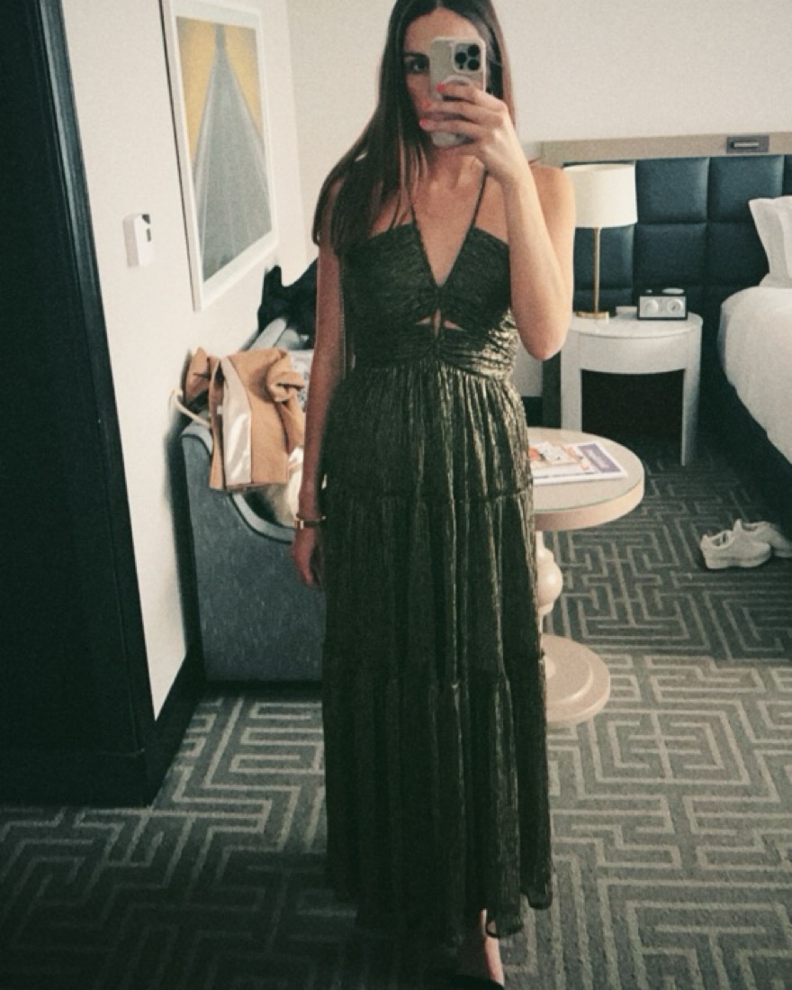 ALC Gold Kai Maxi Dress by ALC - Pickle