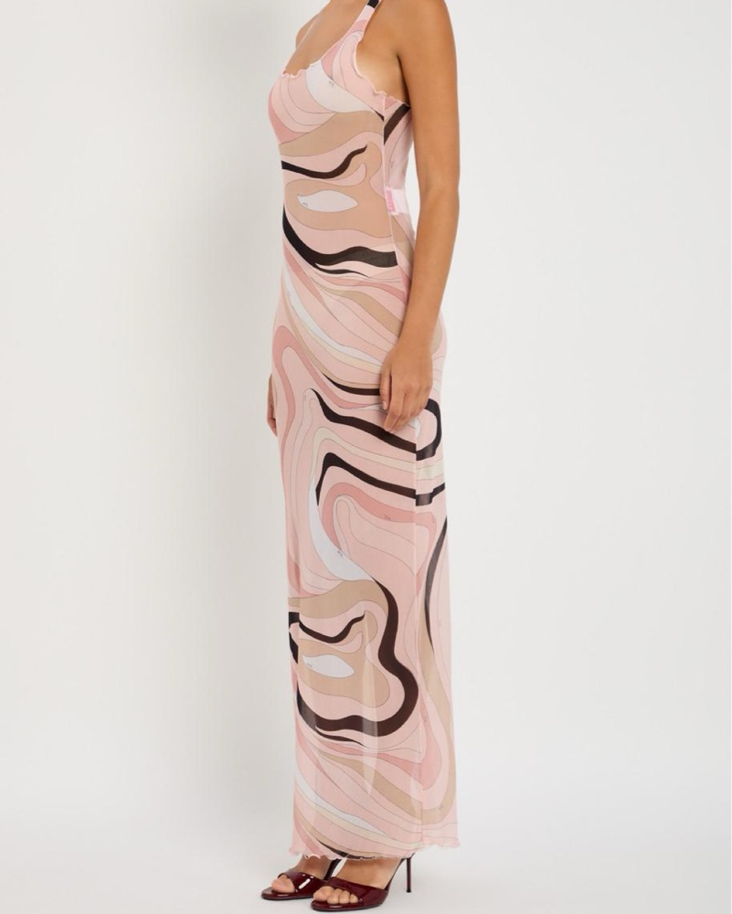 long sleeve cinched waist dress High Neck Long Sleeve Cinched Side Rib Midi Dress