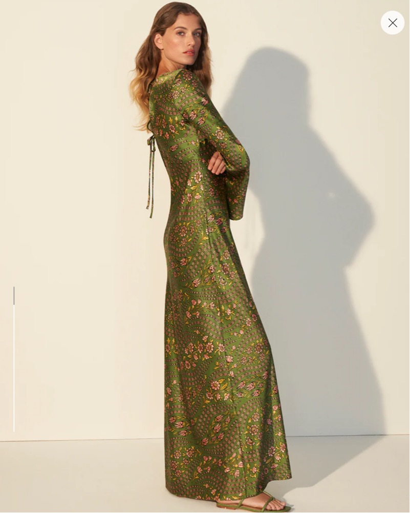 veronica beard green silk dress Veronica Beard Mirabel Silk Mini Dress | Dark Hunter Green Multi