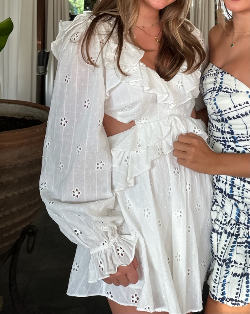Majorelle Mariapa Mini Dress In Ivory by Majorelle - Pickle