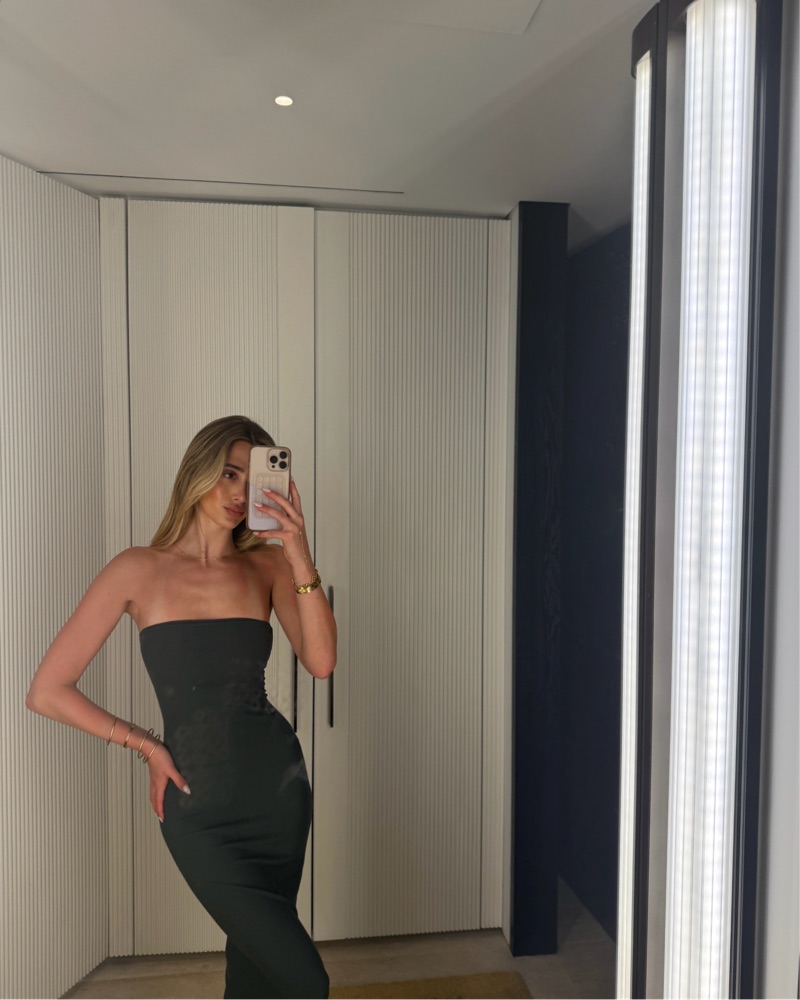 dark green skims dress Soft Lounge Ribbed Mini Dress