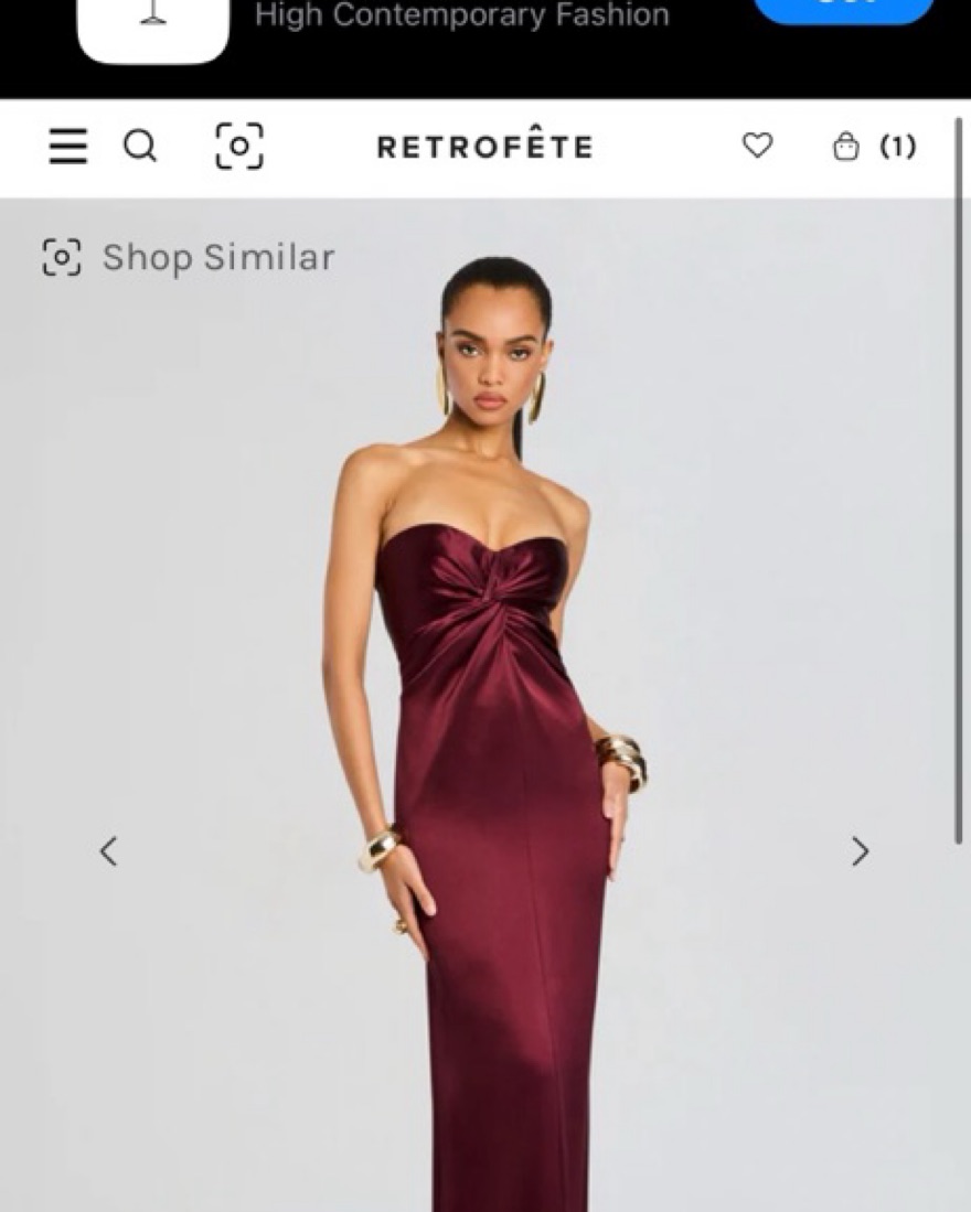retrofete burgundy dress Retrofete Bella Sequin Dress
