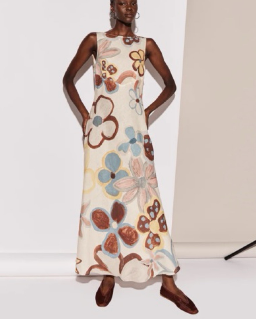 satin a line dress wedding CLASSIC SOFT SATIN A-LINE DRESS CD7469W main image 1