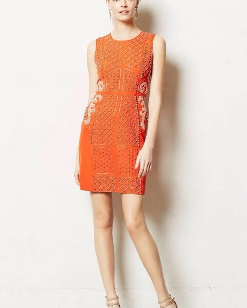 strapless open back dress New Anthropologie Rare 