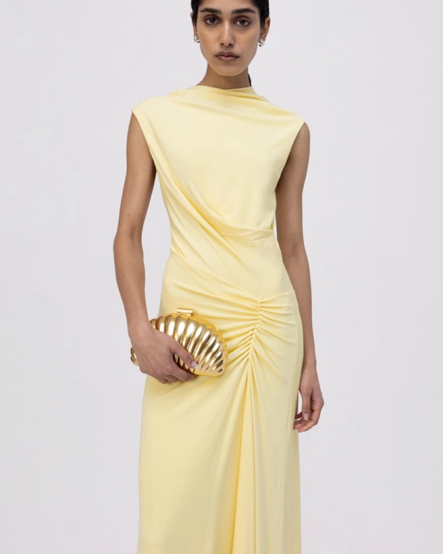 Simkhai Acacia Dress - Yellow by Jonathan Simkhai - Pickle
