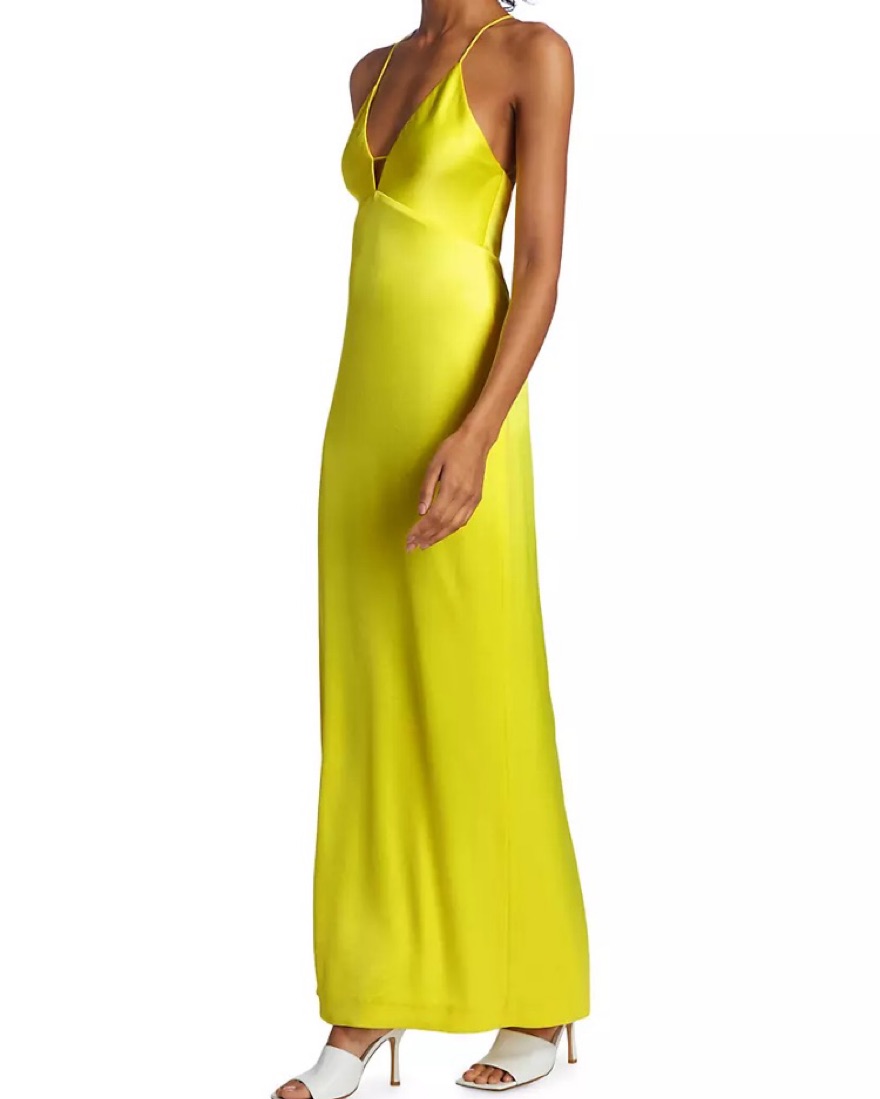 yellow alice and olivia dress + Adley Women's Round Neck Sleeveless Drop Waist P  TheFabNest Dry clean only ALICE + OLIVIA Clarissa Deep
