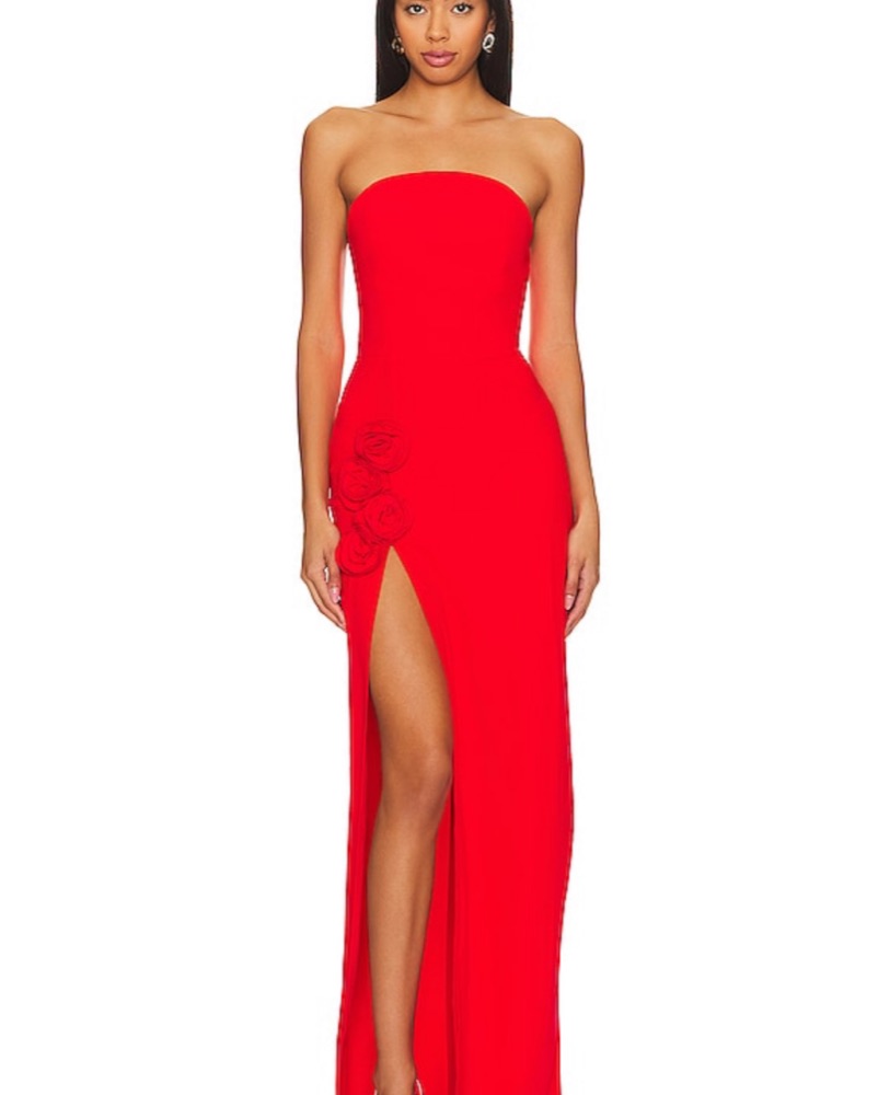 Amanda Uprichard X Revolve Wolfe Gown by Amanda Uprichard - Pickle