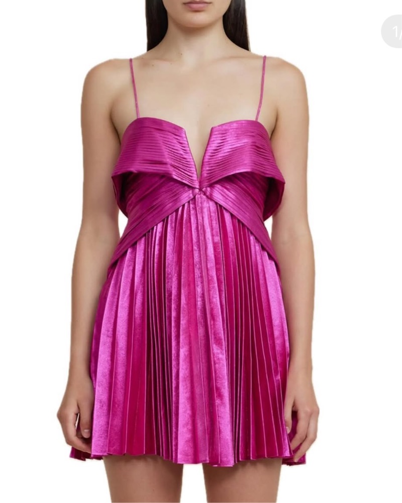 acler finnegan pleated mini dress Acler Finnegan Pleated Mini Dress
