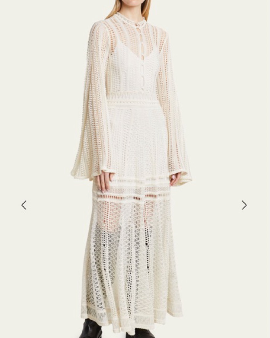 【Chloe】リブニットウールアンドカシミヤ maxiドレス CHLOE Cashmere Knit Dress | Pickle