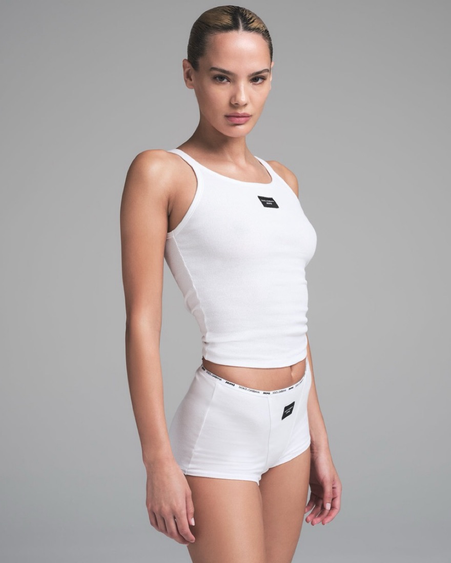 DOLCE&GABBANA ×SKIMS ホワイトタンクトップXS dolce & gabbana skims tank by Dolce + Gabbana - Pickle