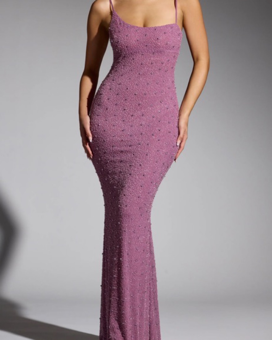 Oh Polly Embellished Long Dress by Oh Polly - Pickle