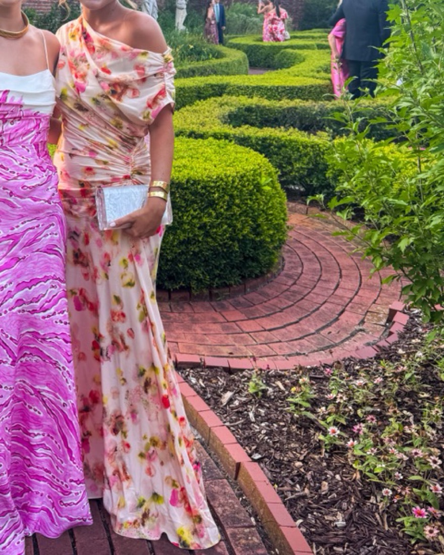 ALC Poppy Floral Off-The-Shoulder Gown | Pickle