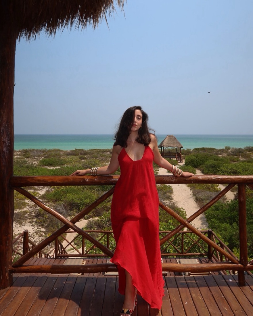 red linen dress massimo dutti Massimo Dutti Red Linen Maxi Dress by Massimo Dutti