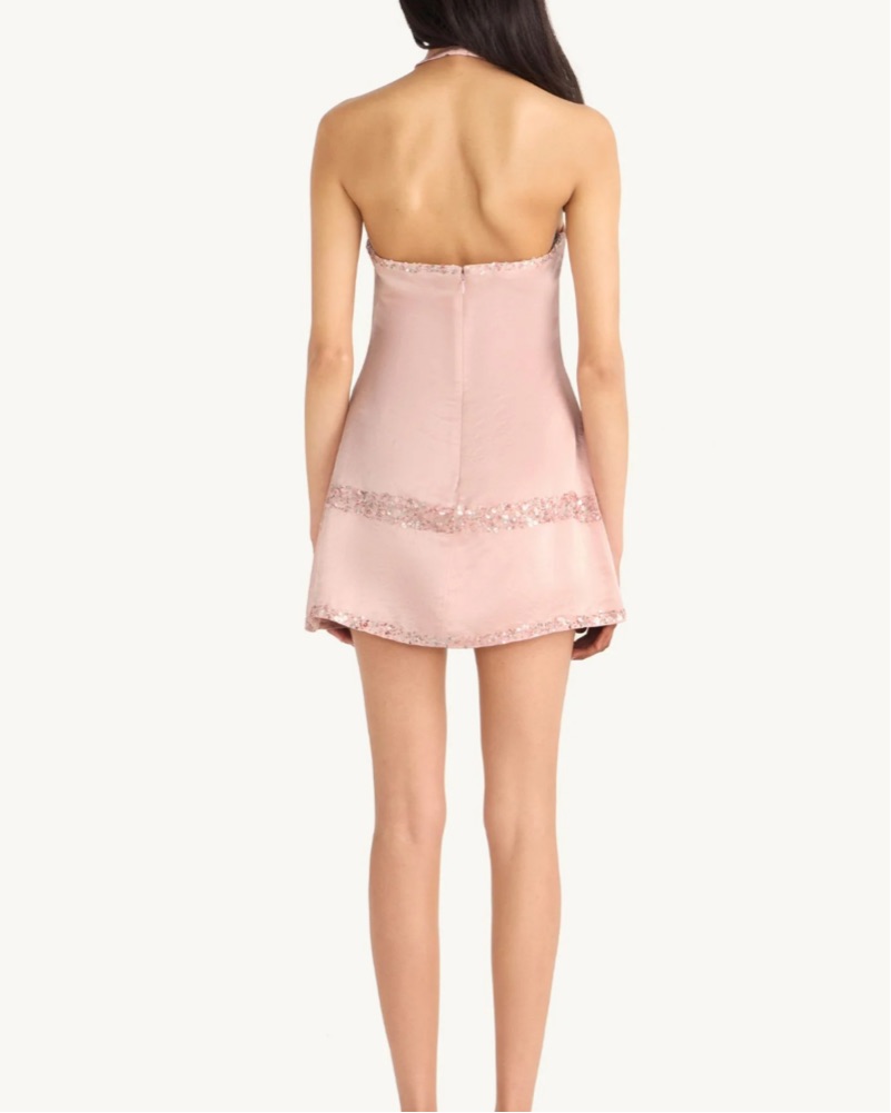 strapless open back dress Cotton Candy Knitted Tween Dress – Twirl Boutique main image 1