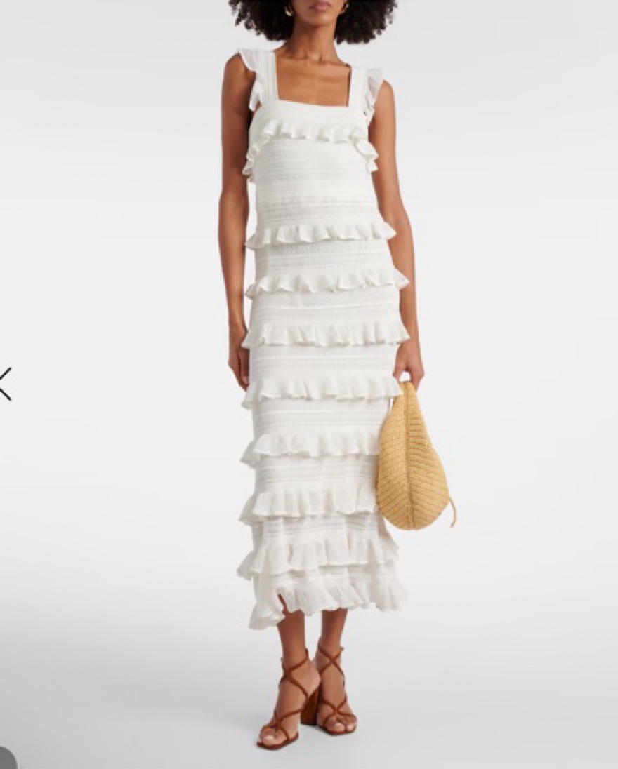 Zimmermann Natura Ruffle Dress Size 2 | Pickle