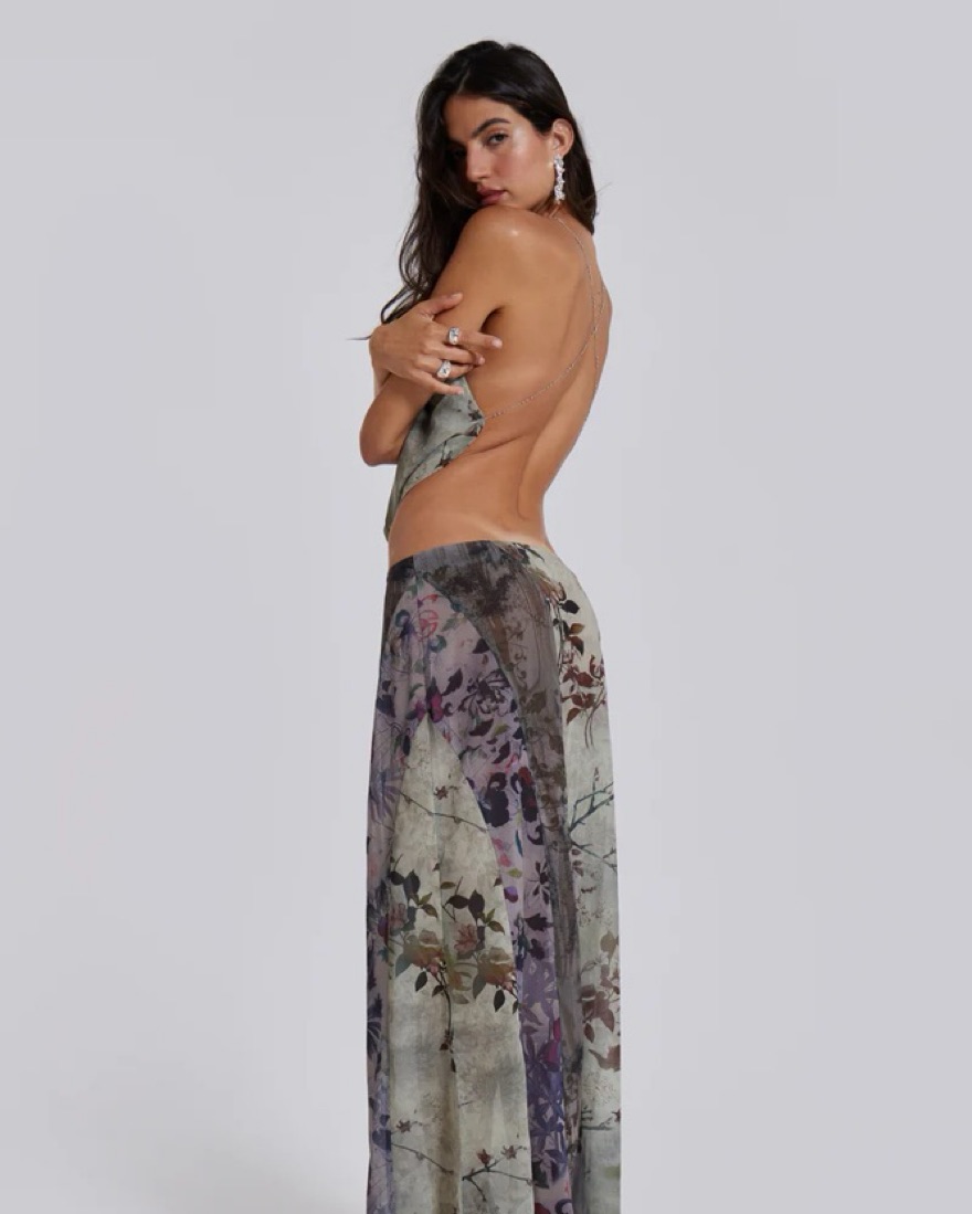 jaded london asteria maxi dress Jaded London Asteria Asymmetrical High-Low Maxi Dress
