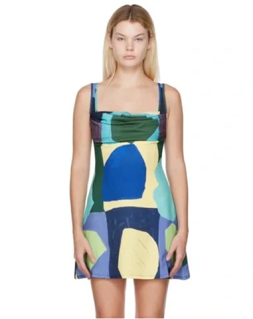 miaou burgundy & blue ginger dress Burgundy & Blue Ginger Dress