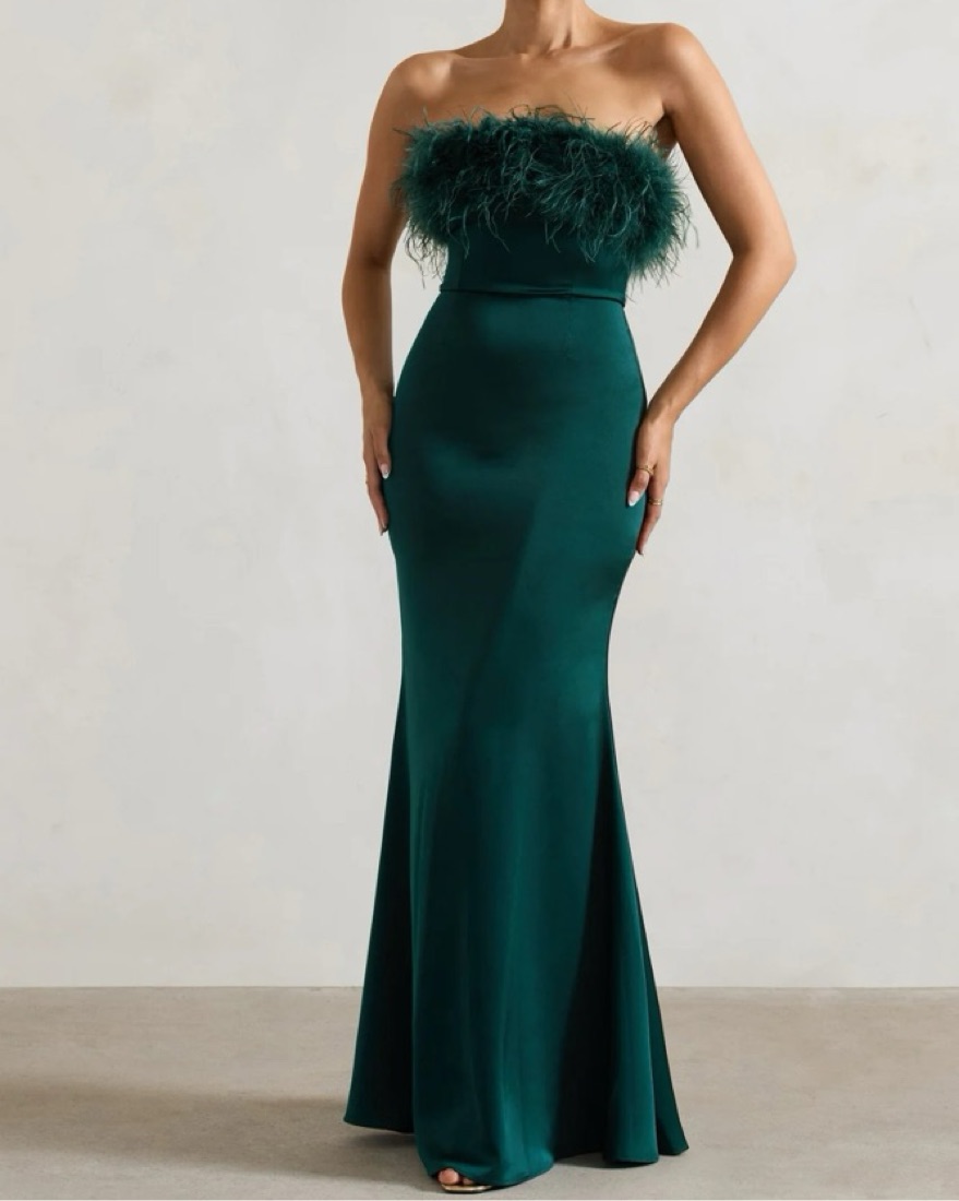 Club L London Dress For It Green Dress by Club L London - Pickle