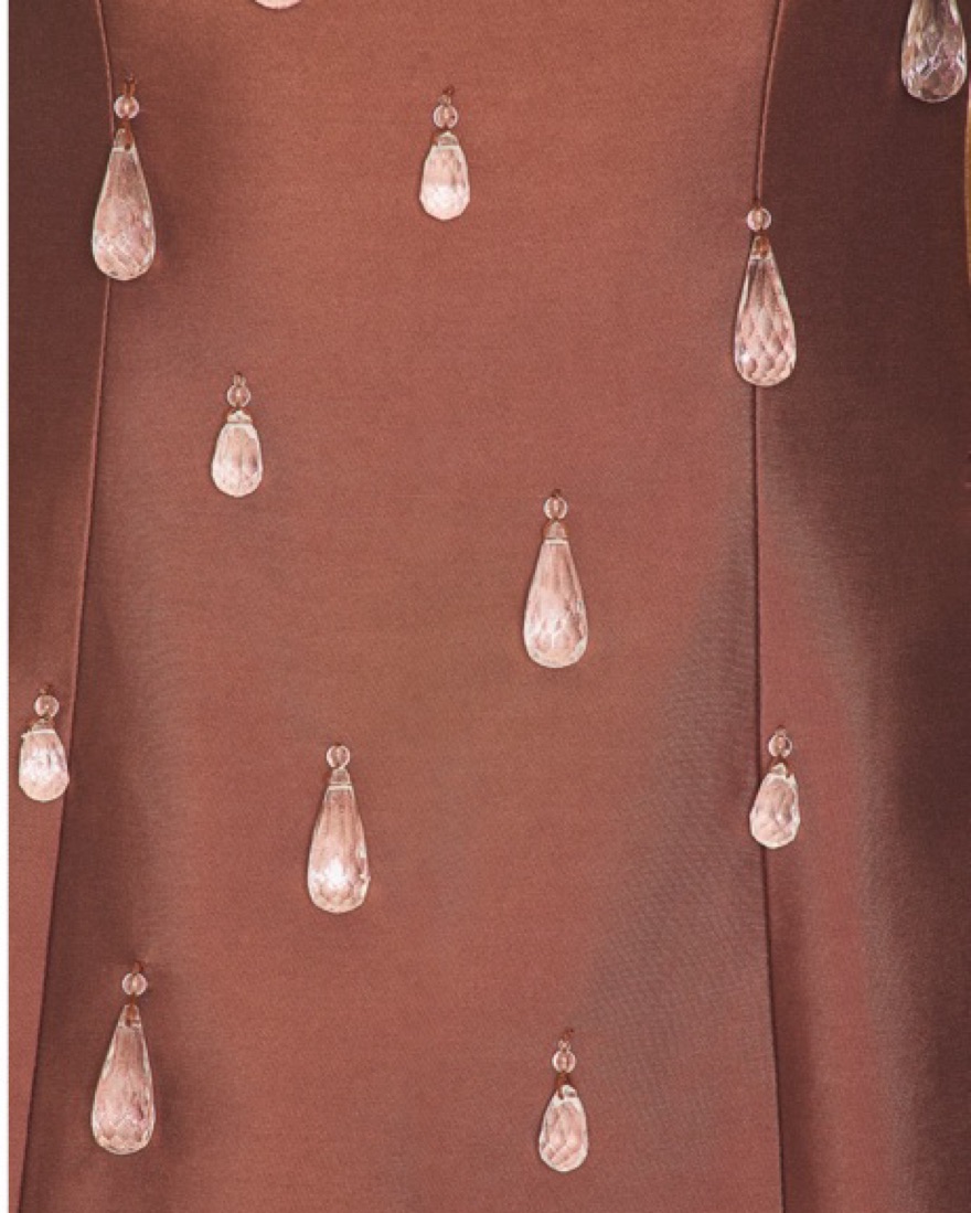 the wolf gang brown dress Oahu Slip Dress