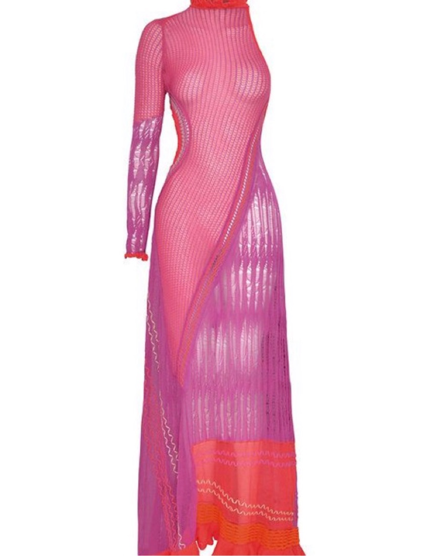 roberta einer dress pink Roberta Einer Bianca Fuchsia Maxi Dress