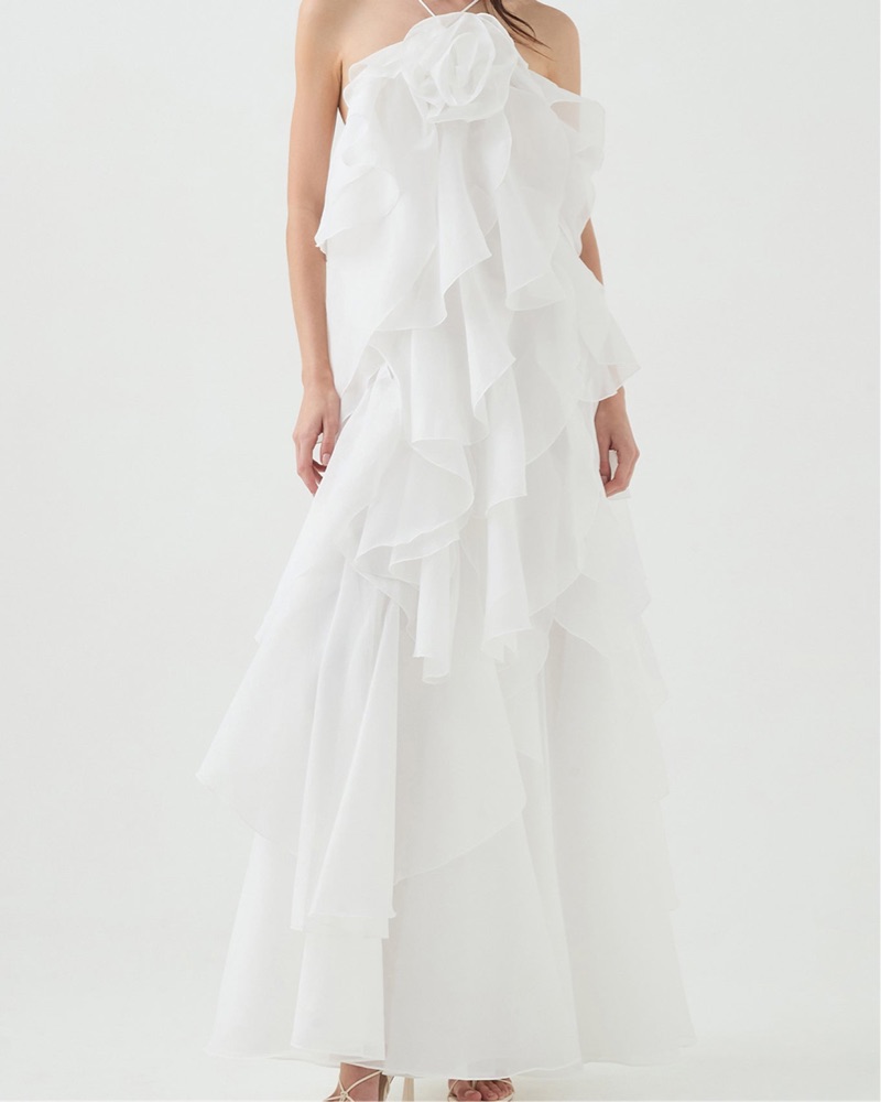 Aje Pandorea Layered Maxi Dress by Aje - Pickle