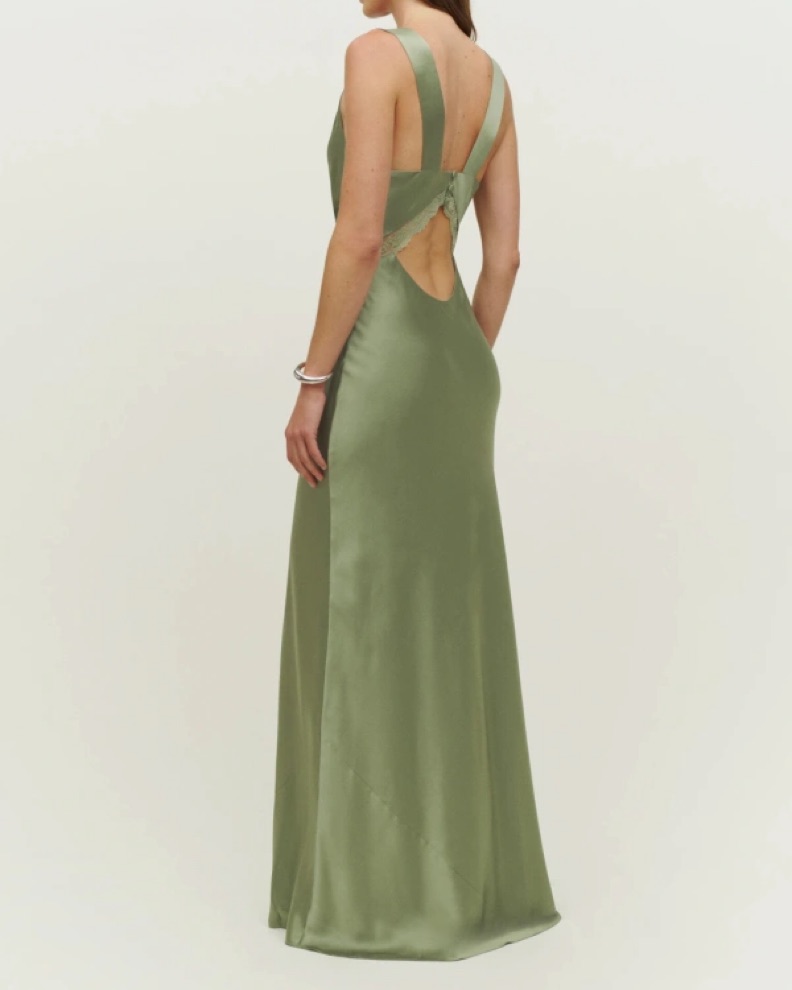 chania silk dress reformation Reformation Chania Silk Dress
