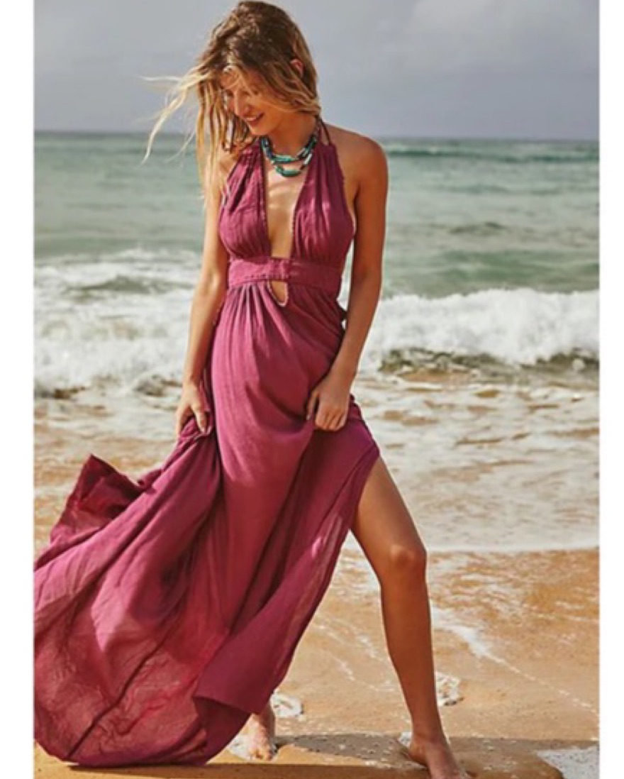 Free People Look Into The Sun Maxi Dress by Free People - Pickle