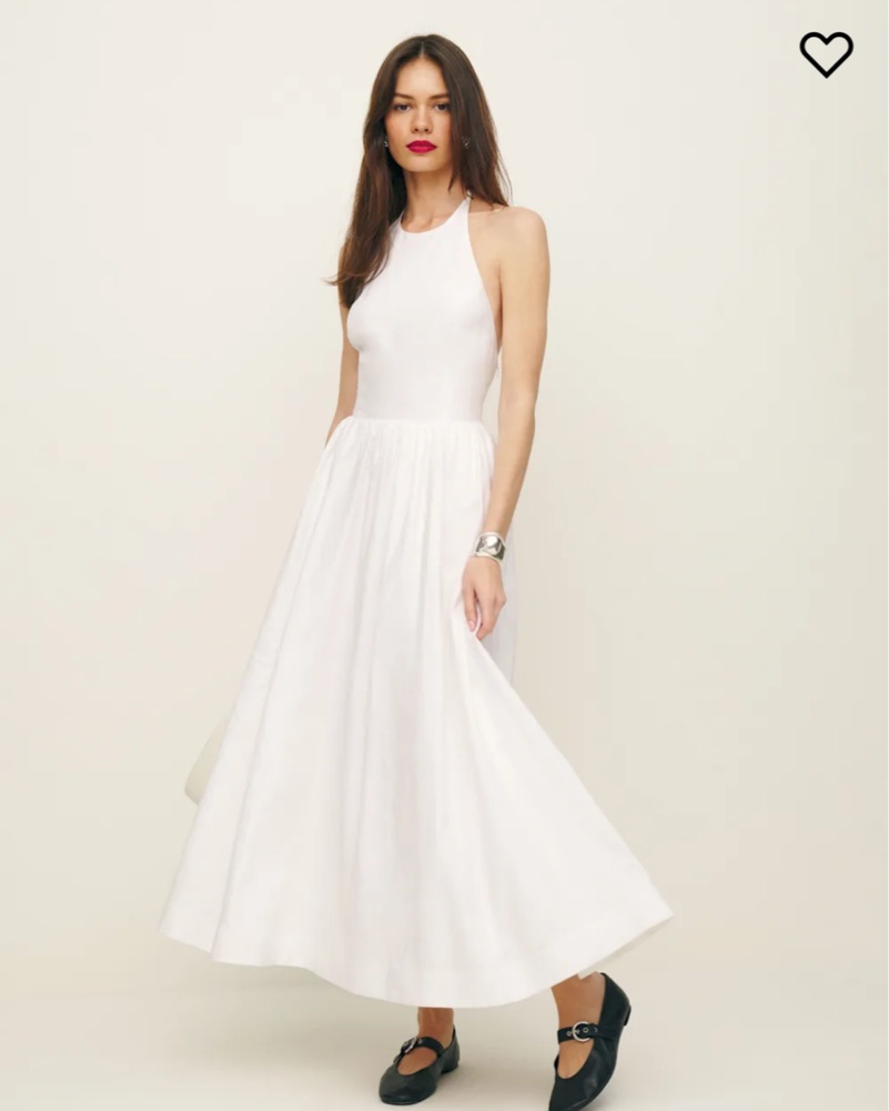Reformation Percy Linen Dress by Reformation - Pickle