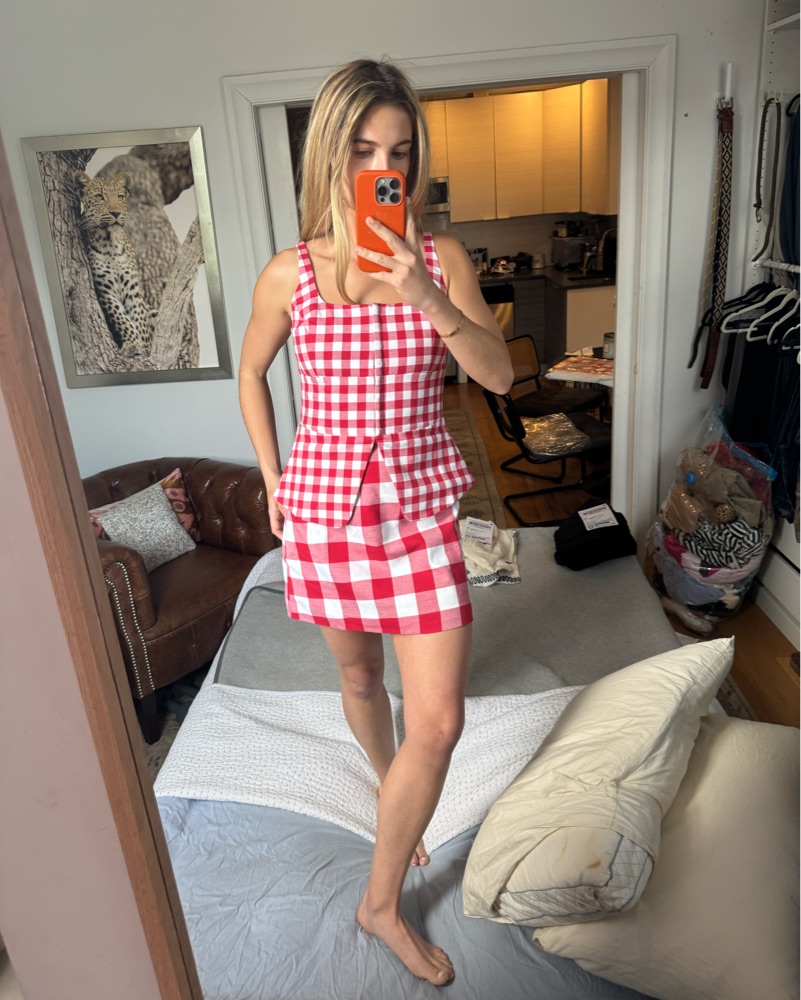 Hill House Home Red Gingham Set | Pickle