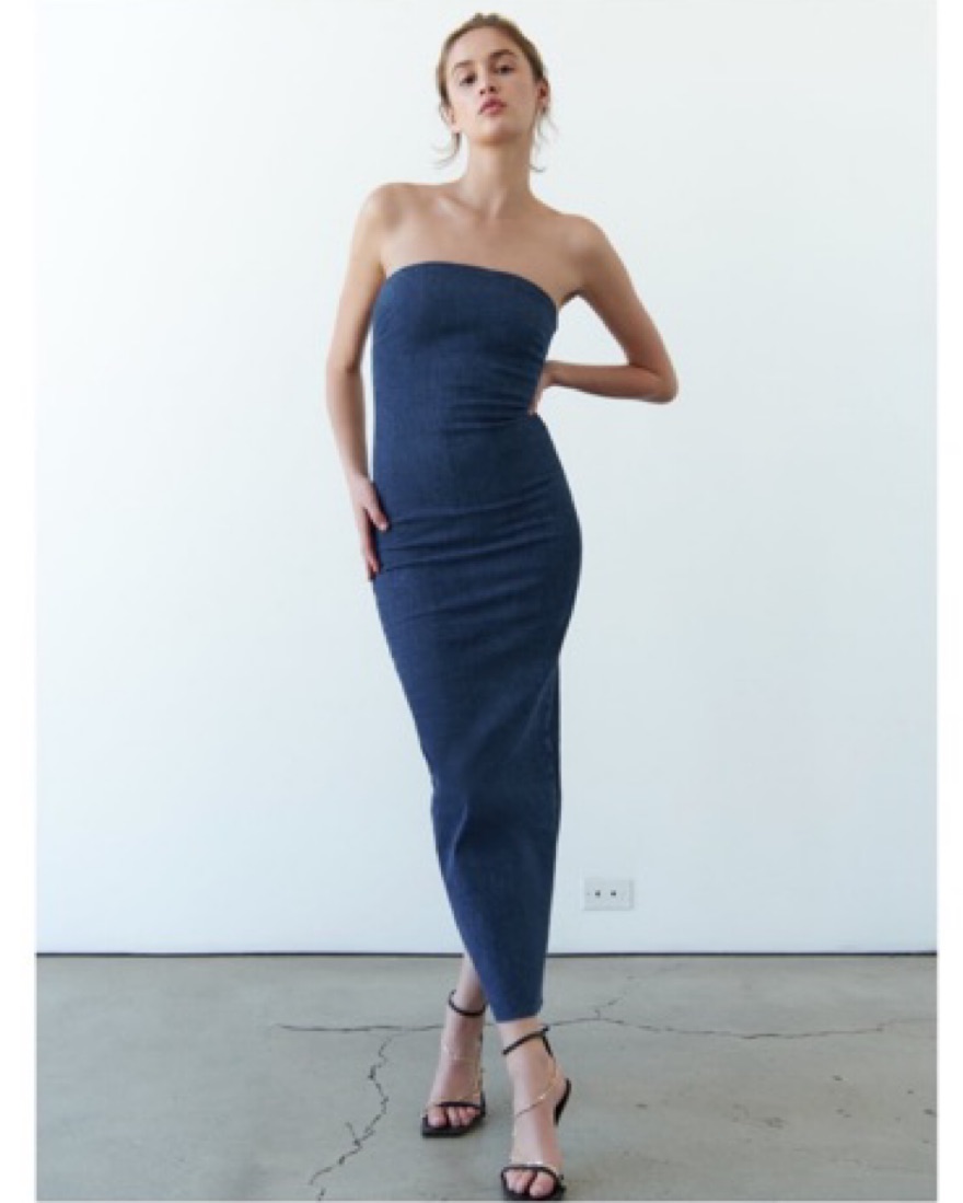 Zara Denim Midi Dress by Zara - Pickle