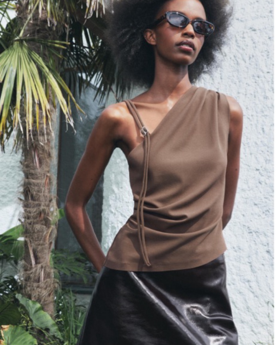 Asymmetric one shoulder top | Pickle
