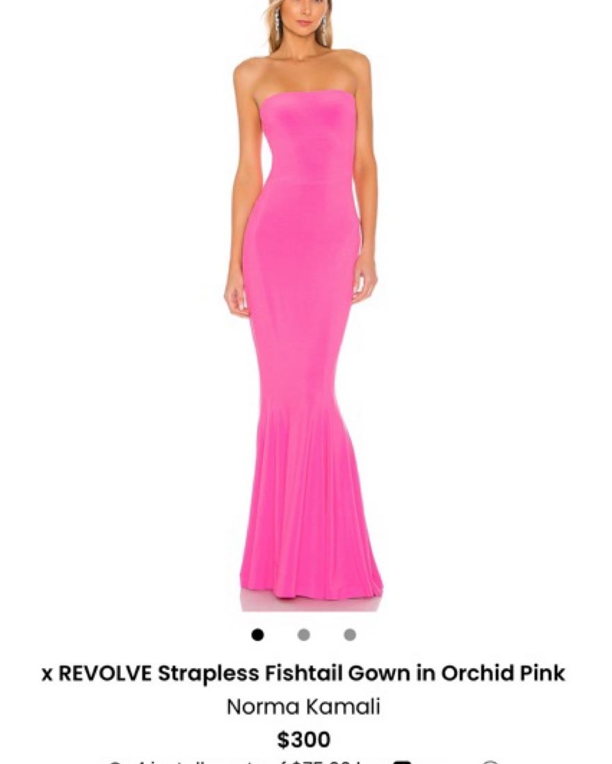 pink norma kamali dress Beautiful pink Norma Kamali