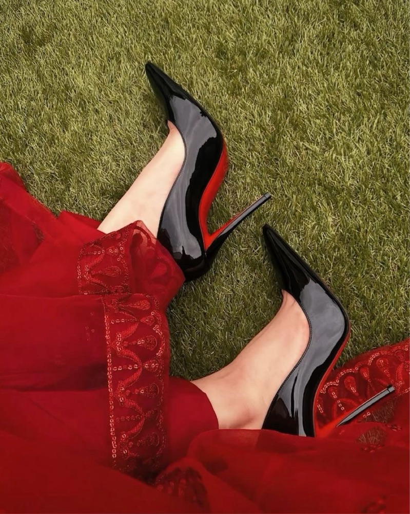Christian Louboutin - Miss Z - 100mm by Christian Louboutin - Pickle