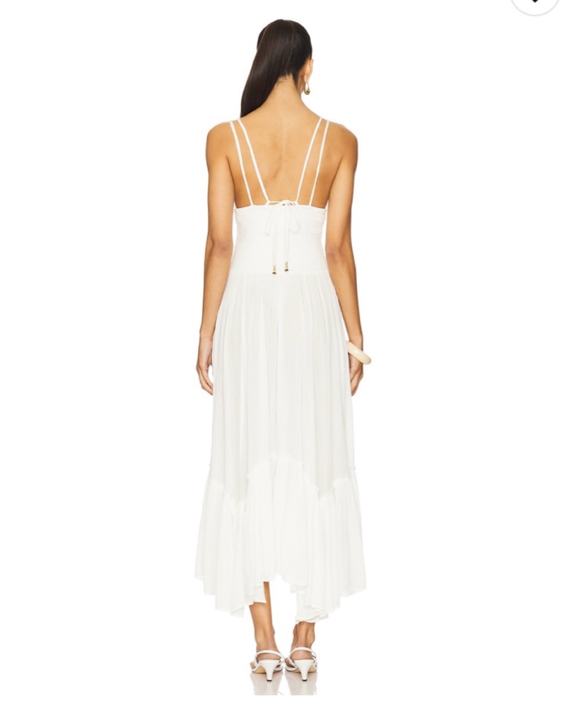 pleated mini dress Miss Circle Women's Reyna Backless Pleated Mini Blazer Dress - White