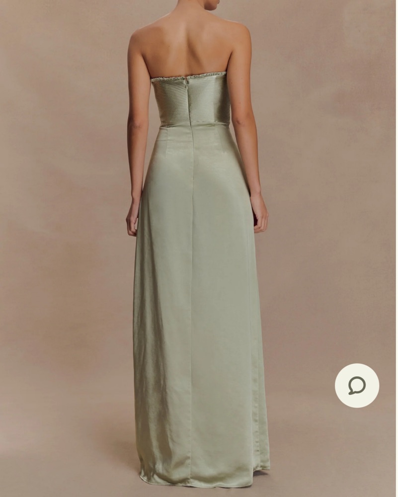meshki sage green dress Khadijah Lace And Mesh Maxi Dress / Sage | MESHKI