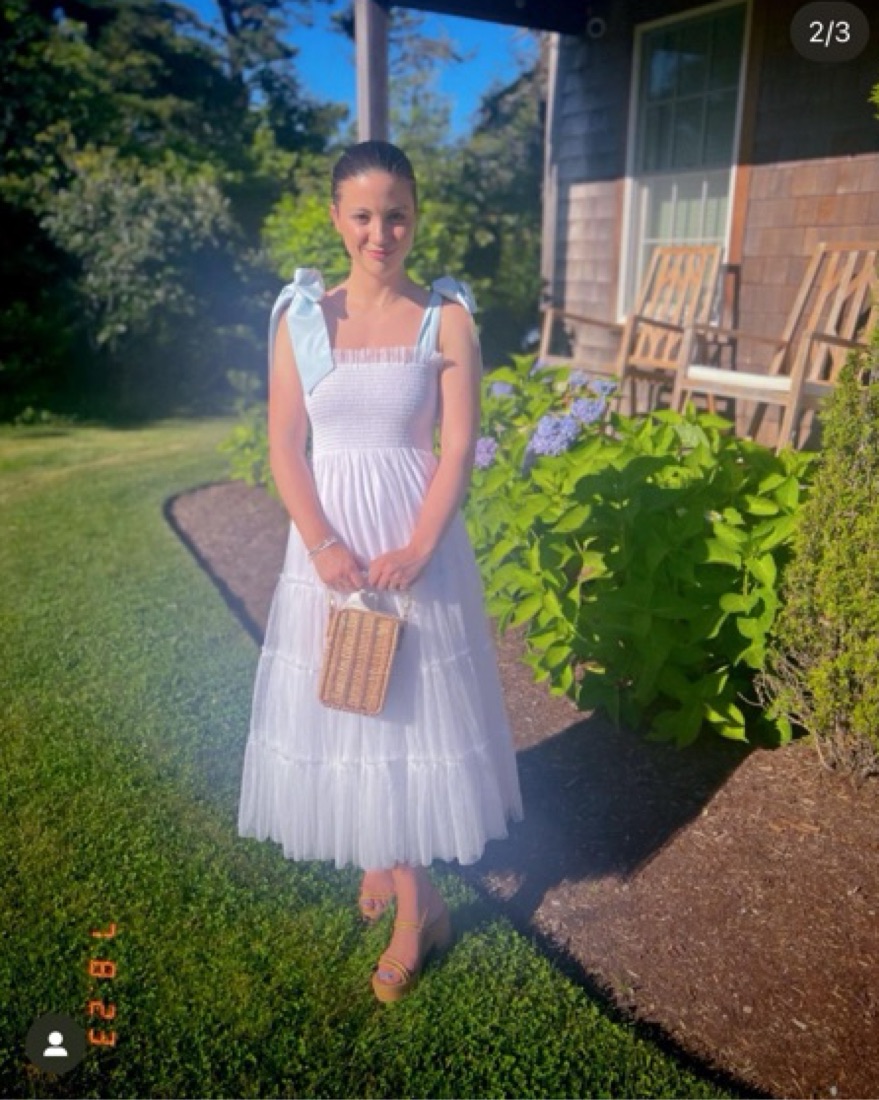 fit white dress Claire Pettibone Laurel Wedding Gown