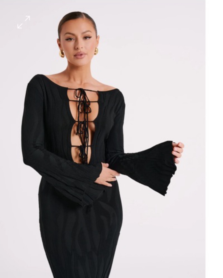 Meshki Long Sleeve Brinley Maci Dress by Meshki - Pickle