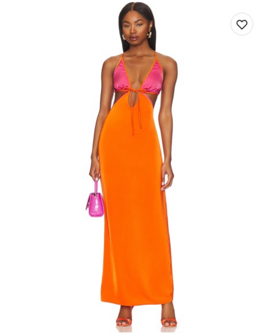 パーティードレス La Djellaba Dot Maxi Dress She's Trouble Black Bandeau Maxi Dress With Pink Cape – Club