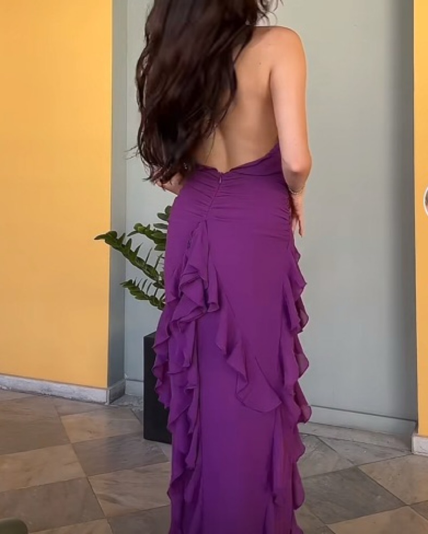 celenia maxi dress purple Celena Maxi Dress Lilac Burnout