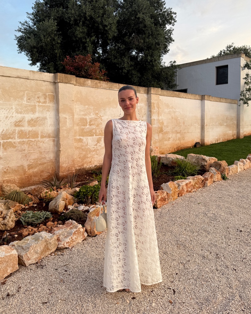 dissh lace dress This is living. @mecahwirht wears the Loula Lace Midi Dress.  Shop now. # DISSH