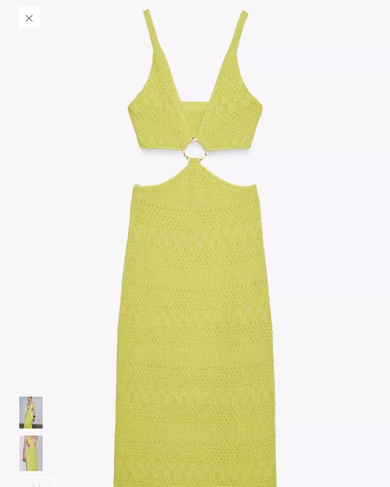 beyonca knit dress Keilani High Neck Open Knit Midi Dress • Shop American Threads Women's  Trendy Online Boutique main image 0