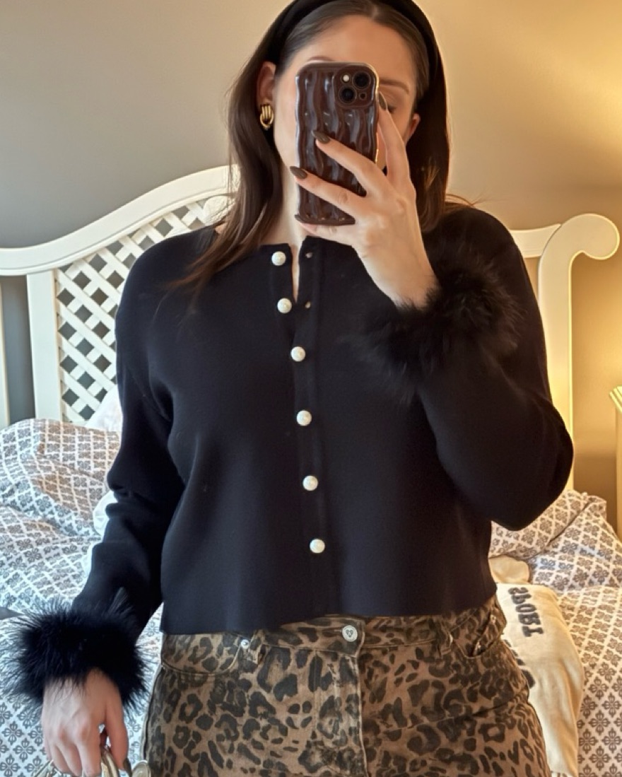 Sleeper Feather Cuff Cardigan | Pickle
