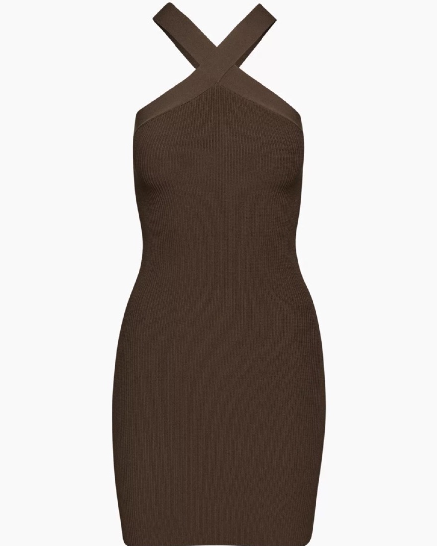 knit wrap midi dress Petal and Pup Women's Nova Wrap Knit Midi Dress